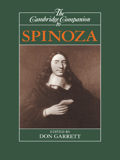 Title details for The Cambridge Companion to Spinoza by Don Garrett - Available